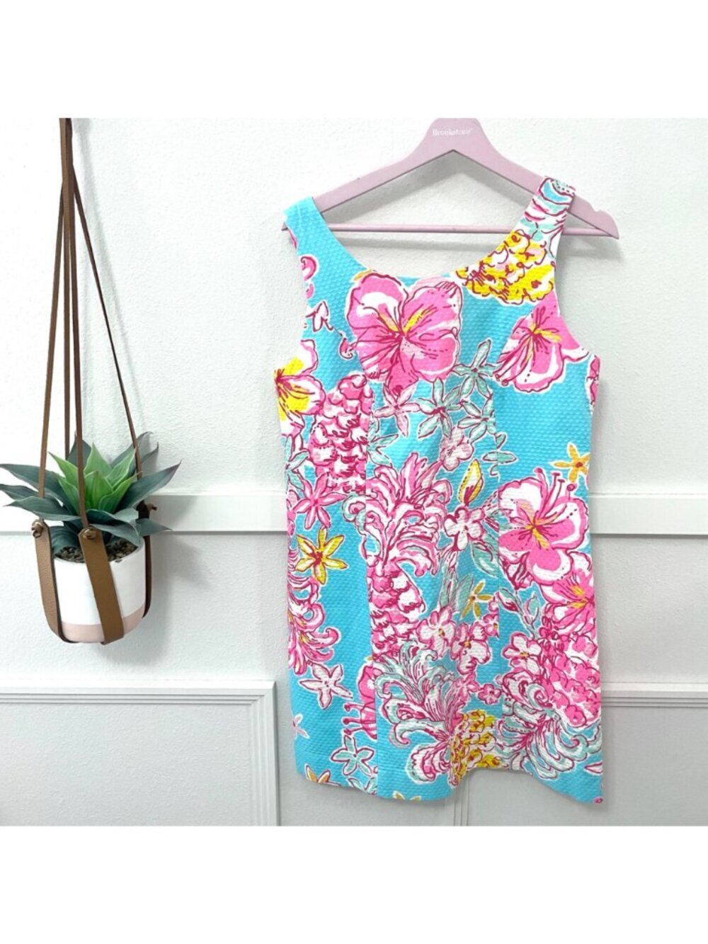 Lilly Pulitzer Cathy Shift Dress in Breaking Water Blue Size 8 - Picture 2 of 7